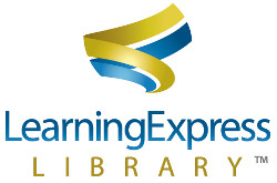 This picture is a logo for LearningExpress Library.