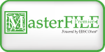 This picture is a logo for Master File Premier. It says, "Powered by EBSCOhost."