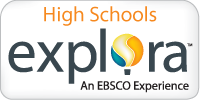 This picture is a logo for High Schools Explora. It says, "An EBSCO Experience."