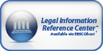 This picture is a logo for Legal Information Reference Center. It says, "Available via EBSCOhost." It has a picture of a government court house. 