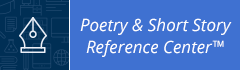 This picture is a logo for Poetry and Short Story Reference Center. It has an outline of an ink pen on one side and the words Poetry and Short Story Reference Center on the other.