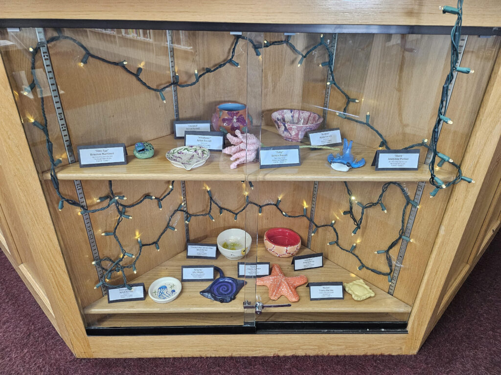 A photo of the 3d art done by the students of the FJSHS